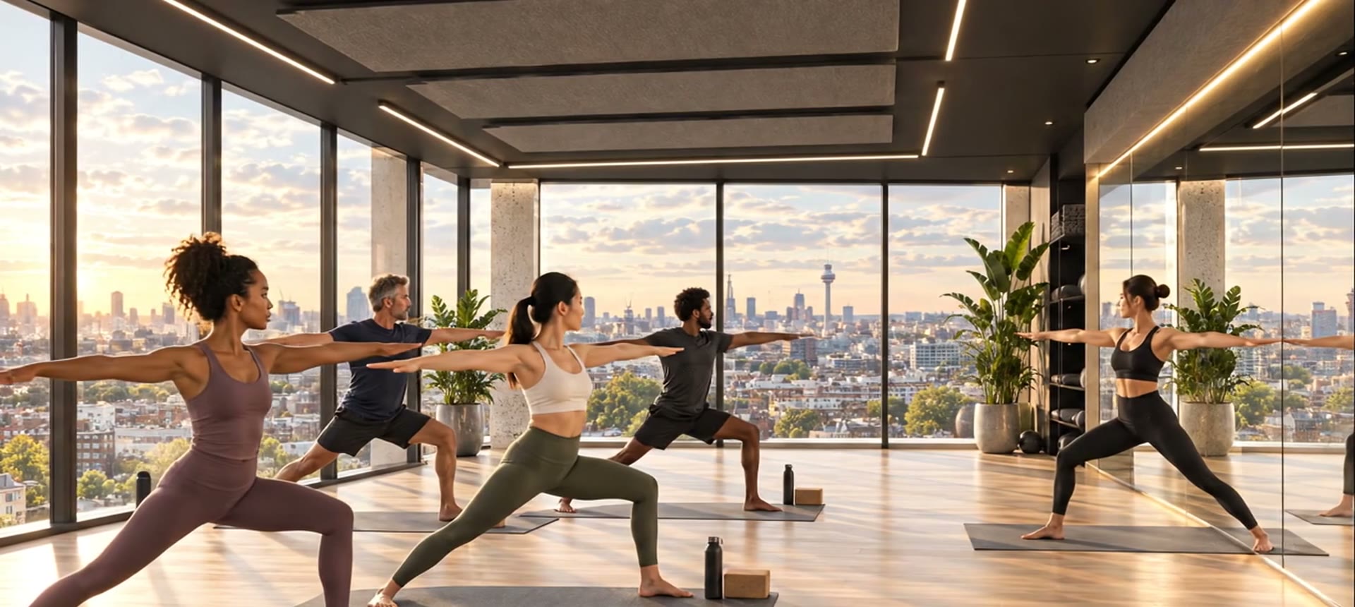 Fitness studio, indicative concept